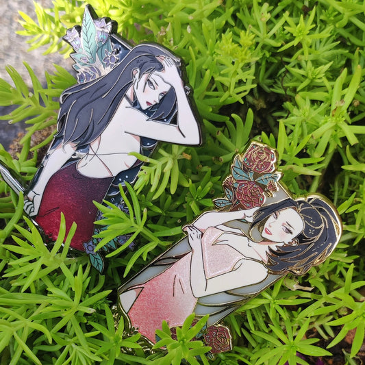 [Hero and Villain: Femme Fatale] both pins